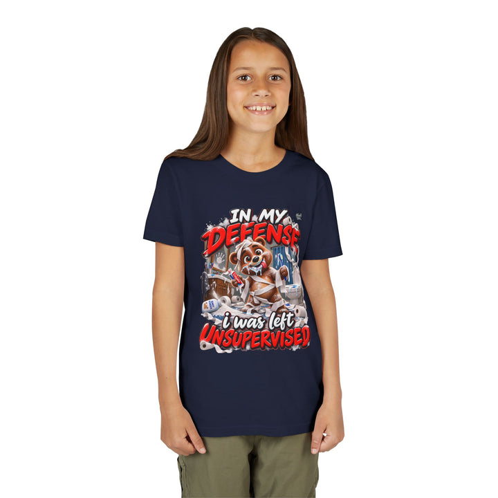 Noah’s Tales™ In My Defense I Was Left Unsupervised | Baxter Girl's Bella T-Shirt