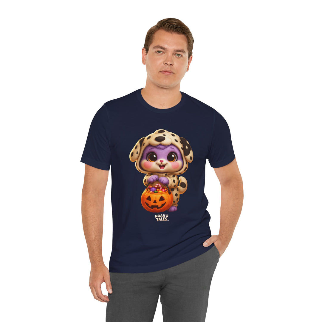 Noah’s Tales™ Halloween Lilac Men's Bella T-Shirt