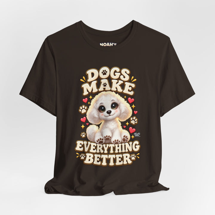 Noah’s Tales™ Dogs Make Everything Better | Coco Men's T-Shirt
