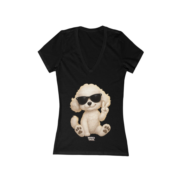 Noah’s Tales™ Cool Coco Women's V-Neck Bella T-Shirt