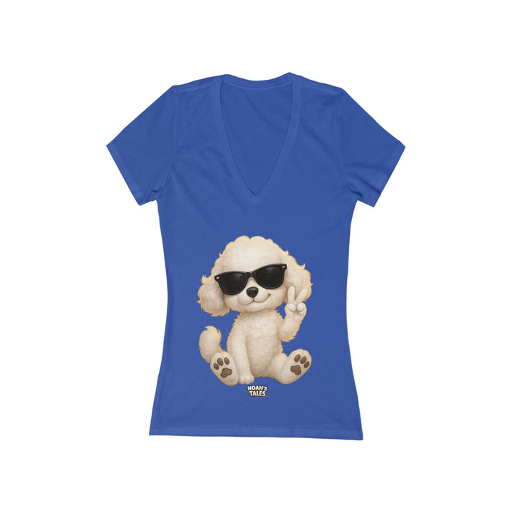 Noah’s Tales™ Cool Coco Women's V-Neck Bella T-Shirt