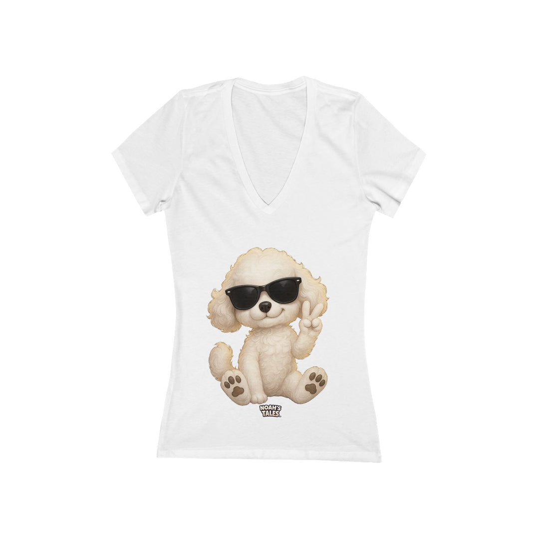 Noah’s Tales™ Cool Coco Women's V-Neck Bella T-Shirt
