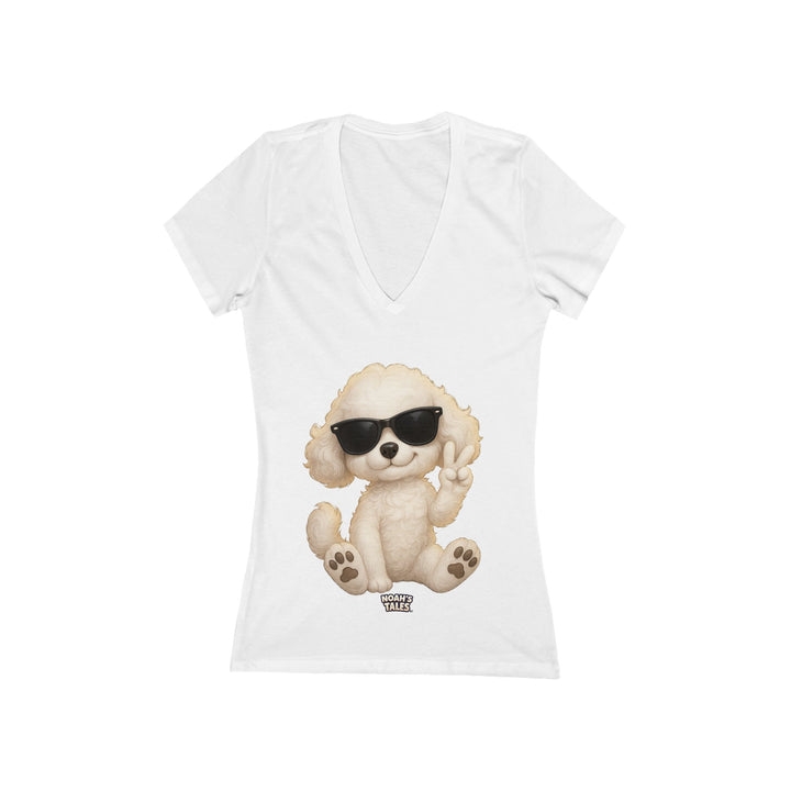 Noah’s Tales™ Cool Coco Women's V-Neck Bella T-Shirt