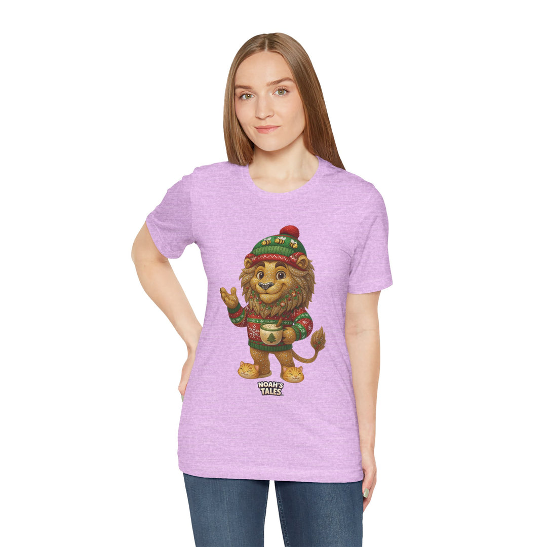 Noah’s Tales™ Christmas Leo Women's Bella T-Shirt