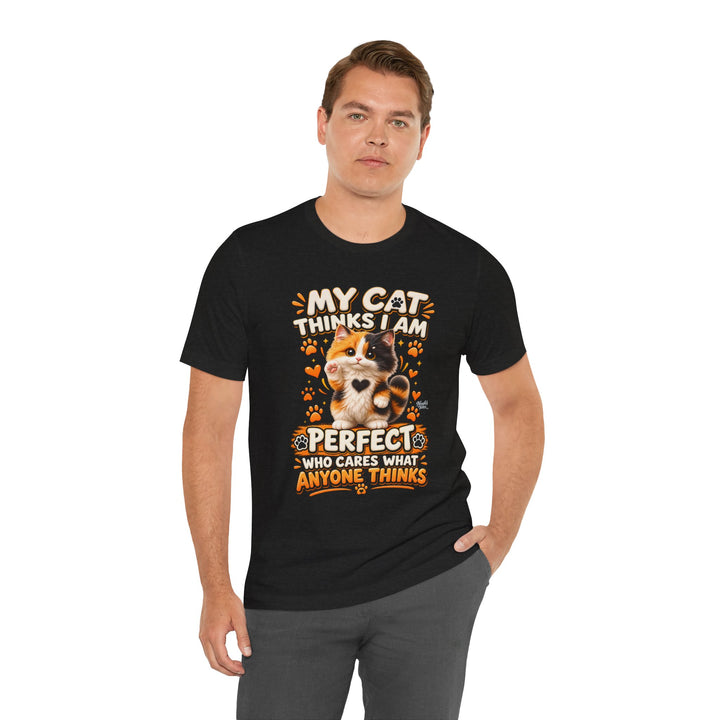 Noah’s Tales™ My Cat Thinks I Am Perfect | Tommy Men's T-Shirt