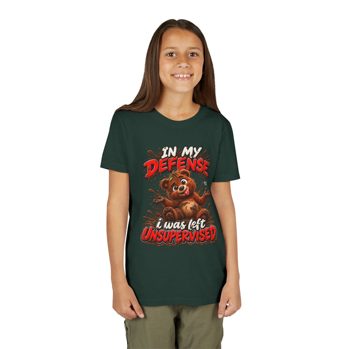 Noah’s Tales™ In My Defense I Was Left Unsupervised | Baxter Girl's Bella T-Shirt