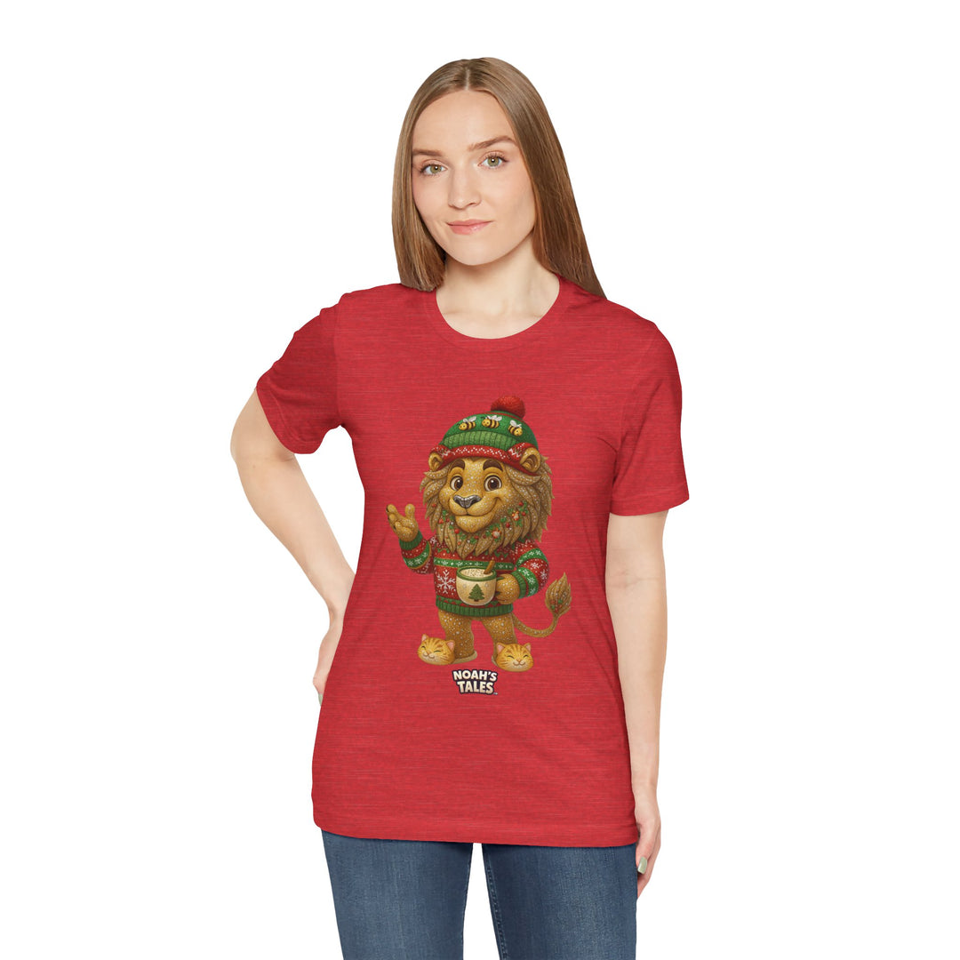 Noah’s Tales™ Christmas Leo Women's Bella T-Shirt