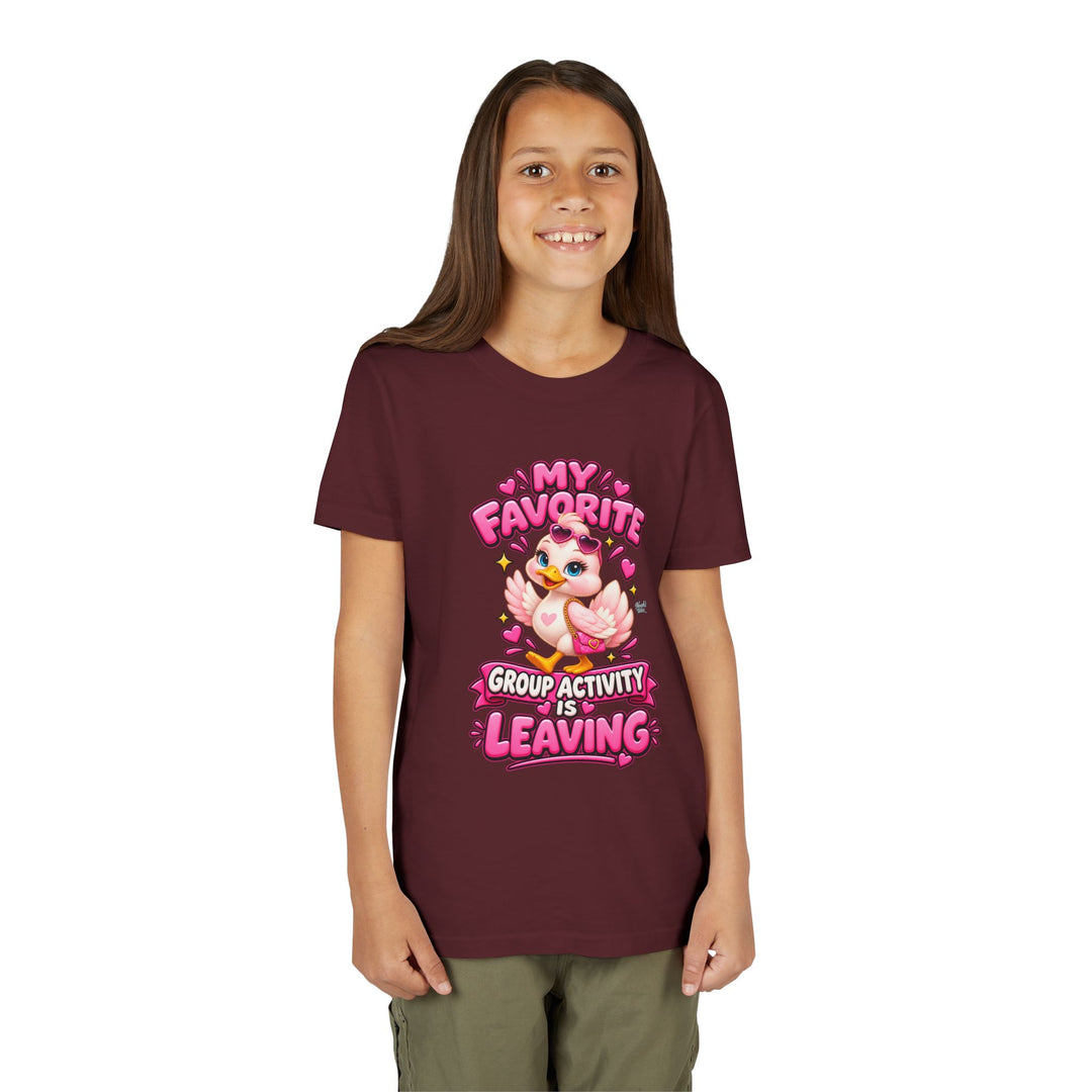 Noah’s Tales™ My Favorite Group Activity Is Leaving | Luna Girl's Bella T-Shirt