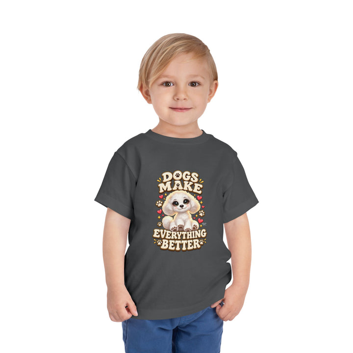 Noah’s Tales™ Dogs Make Everything Better | Coco Boy's T-Shirt