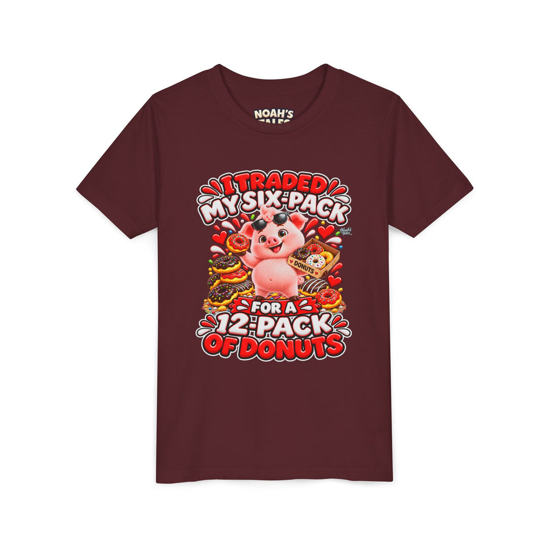 Noah’s Tales™ I Traded My Six-Pack For A 12-Pack Of Donuts | Pip Girl's Bella T-Shirt