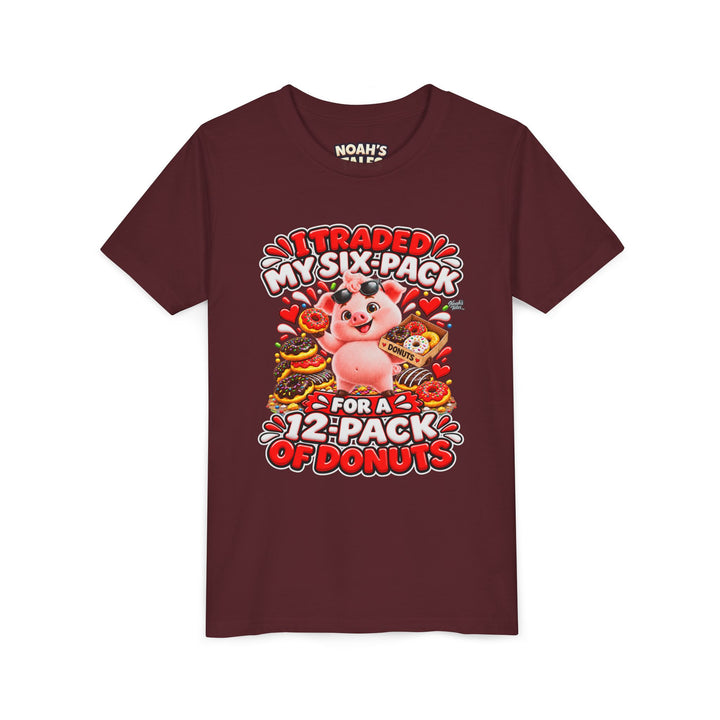 Noah’s Tales™ I Traded My Six-Pack For A 12-Pack Of Donuts | Pip Girl's Bella T-Shirt