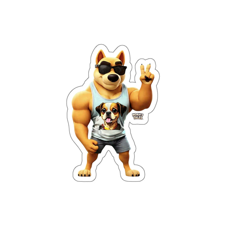 Noah’s Tales™ Ranger Die-Cut Stickers for Pet Lovers Cute Laptop Decor Fun Gift for Dog Owners Pet-Themed Accessories Animal Enthusiasts