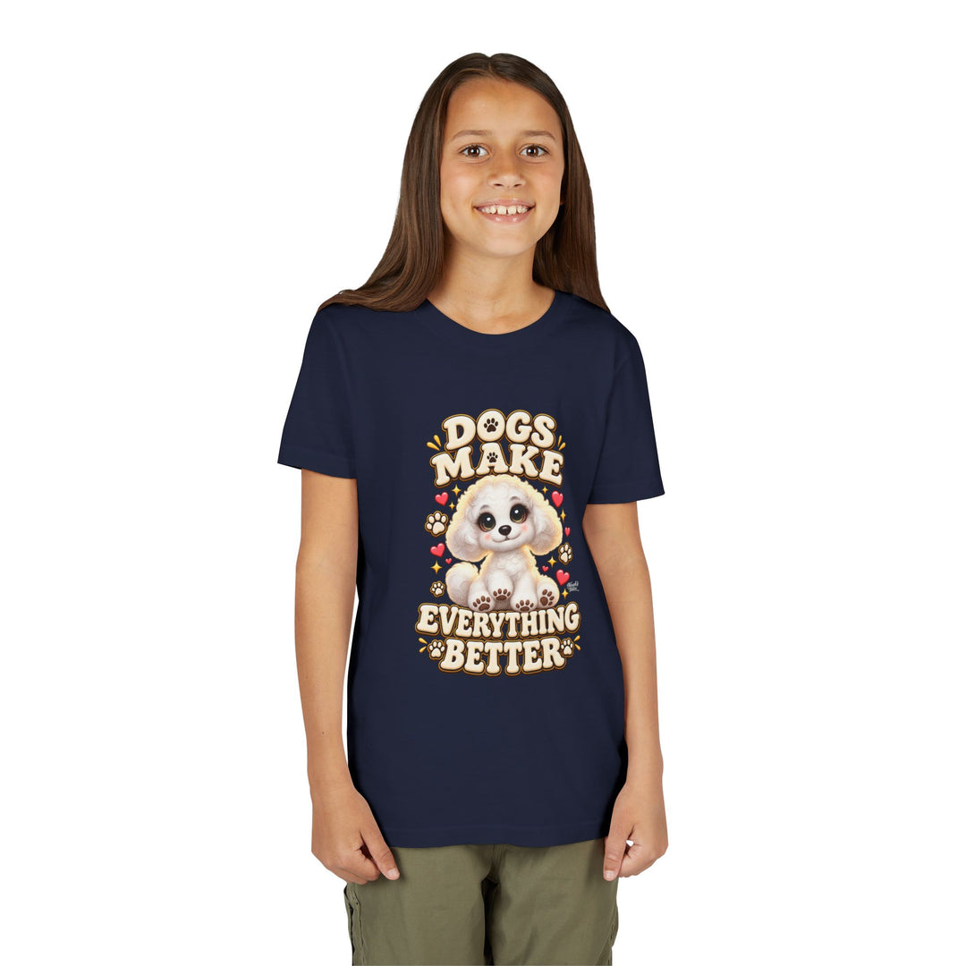 Noah’s Tales™ Dogs Make Everything Better | Coco Girl's Bella T-Shirt