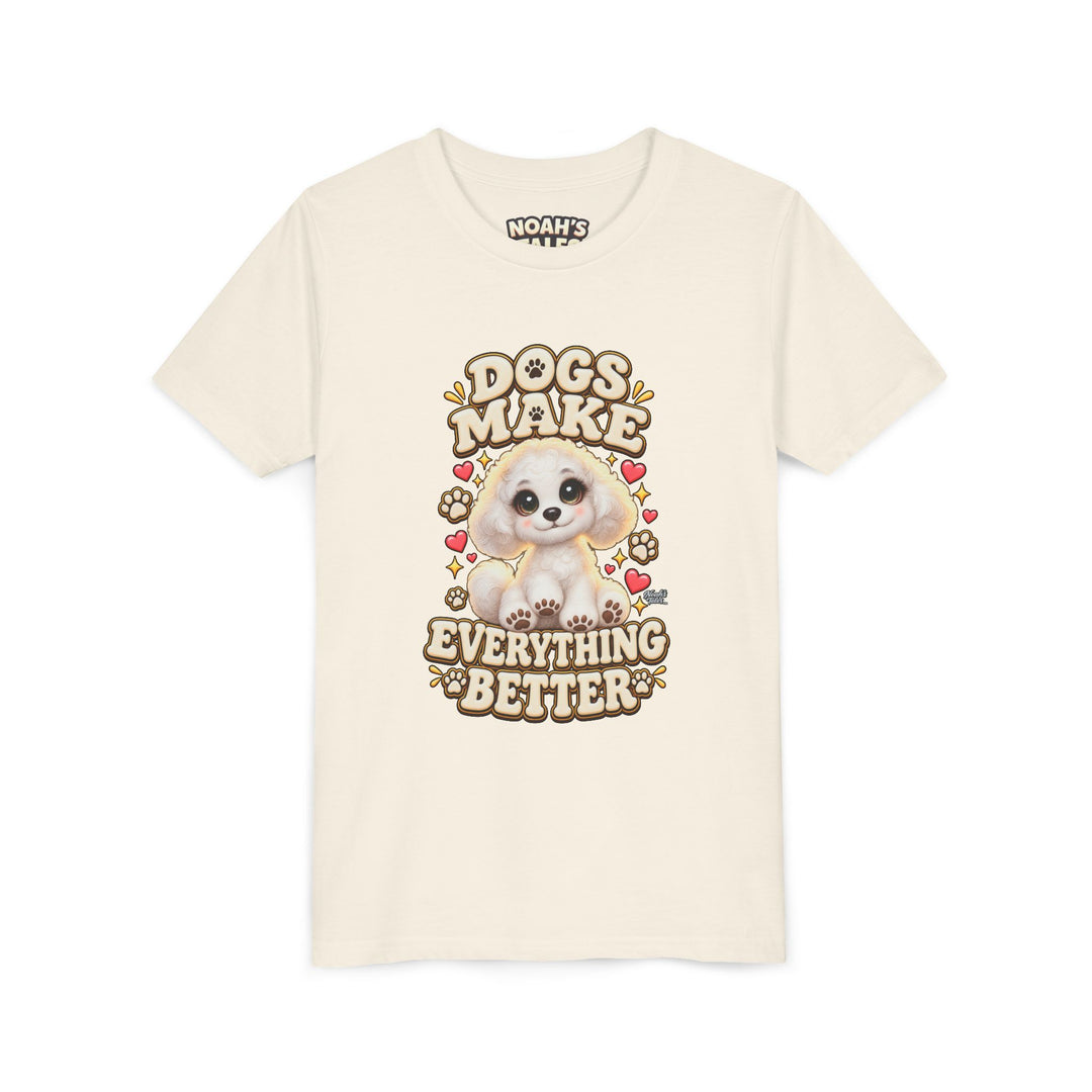 Noah’s Tales™ Dogs Make Everything Better | Coco Girl's Bella T-Shirt