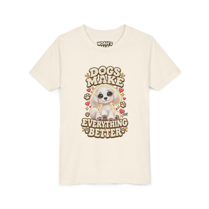 Noah’s Tales™ Dogs Make Everything Better | Coco Girl's Bella T-Shirt