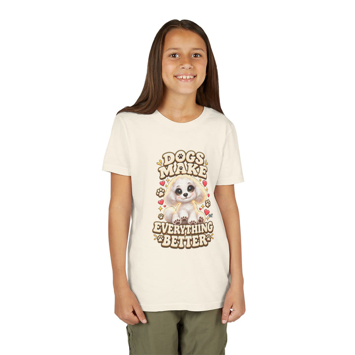 Noah’s Tales™ Dogs Make Everything Better | Coco Girl's Bella T-Shirt