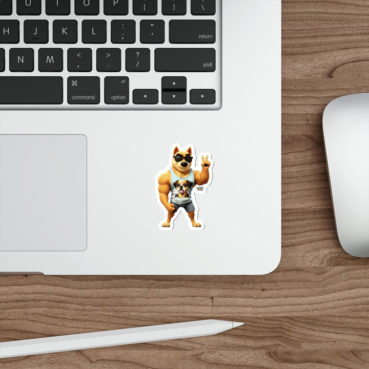 Noah’s Tales™ Ranger Die-Cut Stickers for Pet Lovers Cute Laptop Decor Fun Gift for Dog Owners Pet-Themed Accessories Animal Enthusiasts