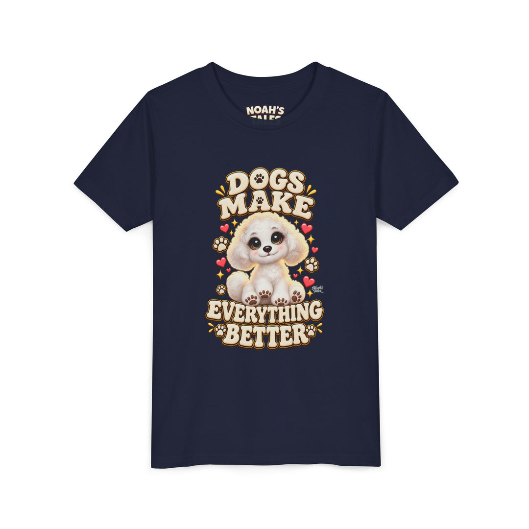 Noah’s Tales™ Dogs Make Everything Better | Coco Girl's Bella T-Shirt