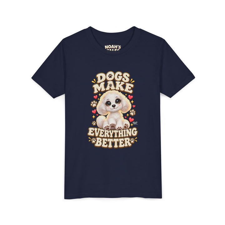 Noah’s Tales™ Dogs Make Everything Better | Coco Girl's Bella T-Shirt