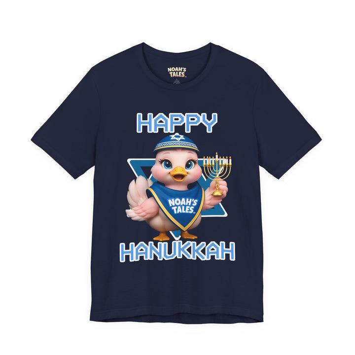 Noah’s Tales™ Happy Hanukkah Luna Women's Bella T-Shirt