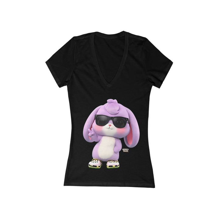 Noah’s Tales™ Lilac Women's V-Neck Bella T-Shirt