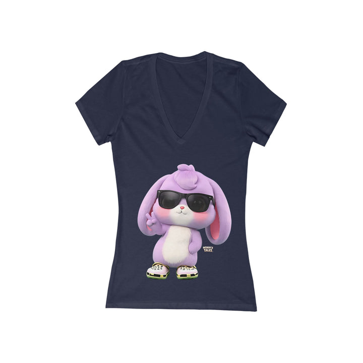 Noah’s Tales™ Lilac Women's V-Neck Bella T-Shirt