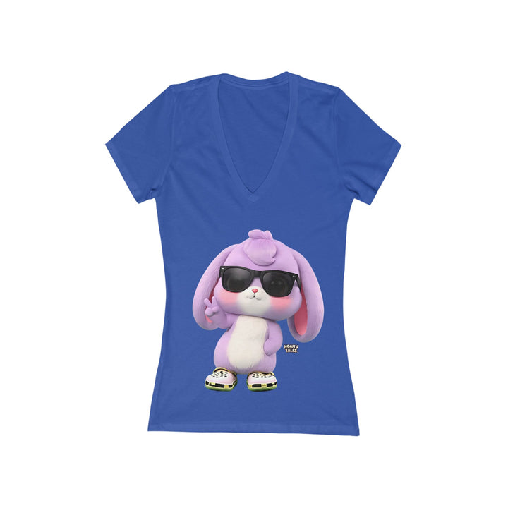 Noah’s Tales™ Lilac Women's V-Neck Bella T-Shirt