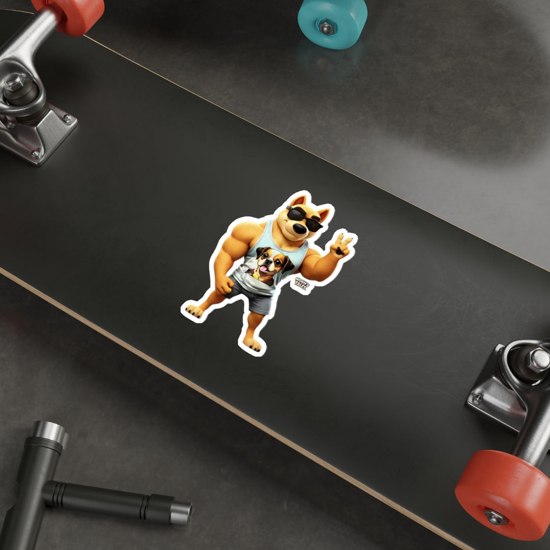 Noah’s Tales™ Ranger Die-Cut Stickers for Pet Lovers Cute Laptop Decor Fun Gift for Dog Owners Pet-Themed Accessories Animal Enthusiasts