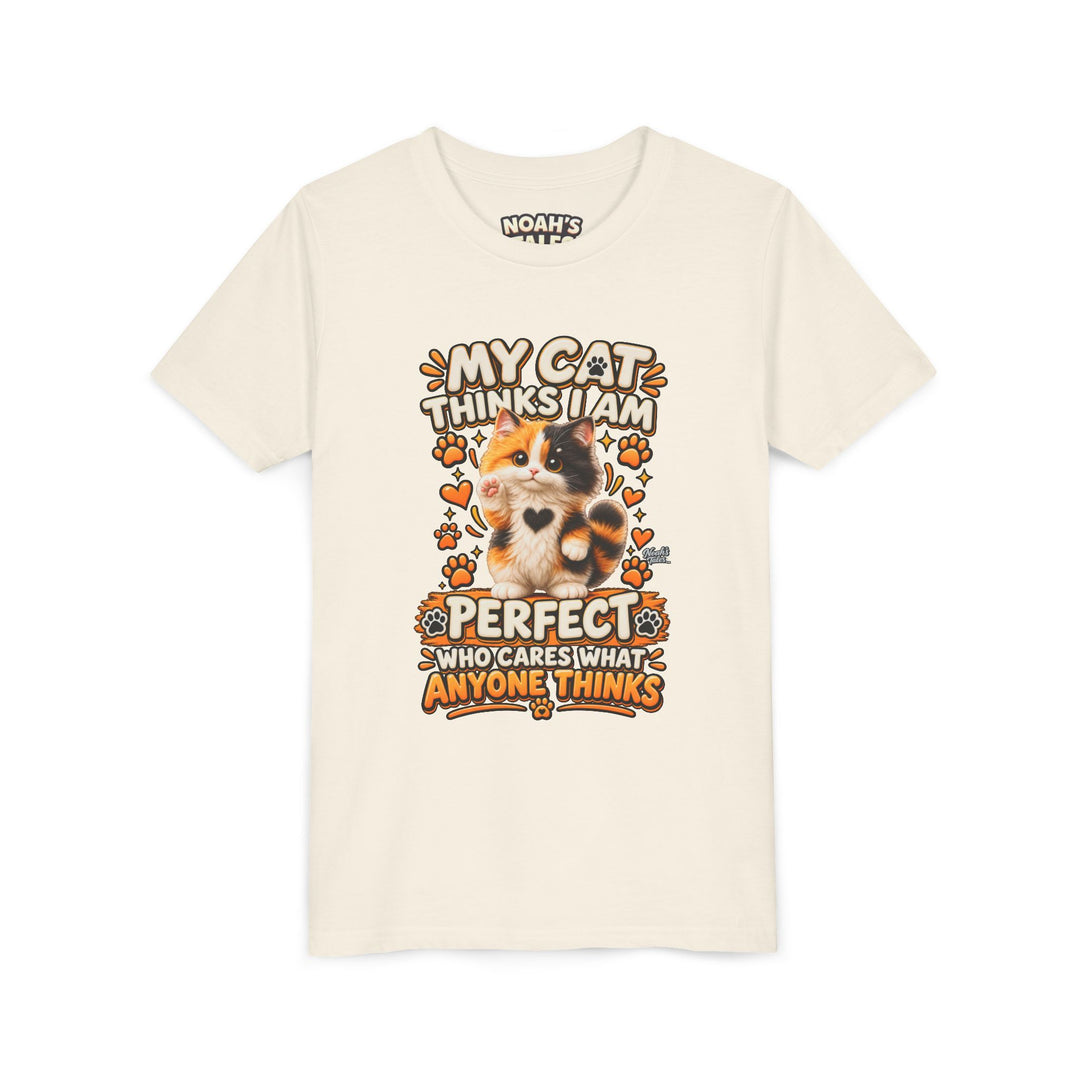 Noah’s Tales™ My Cat Thinks I Am Perfect | Tommy Girl's Bella T-Shirt