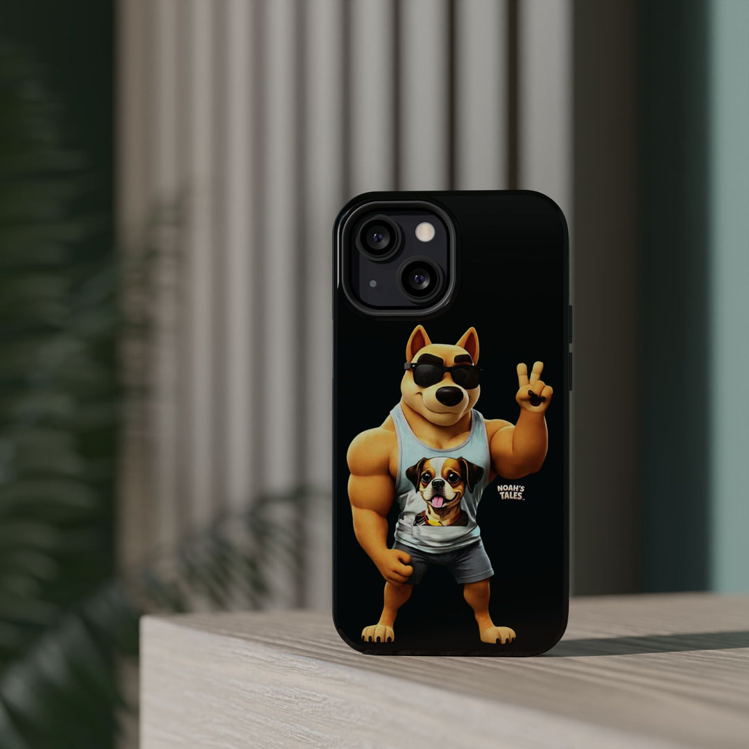 Noah’s Tales™ Ranger Magnet Phone Case Pet Lover Phone Cover Funny Phone Case Unique Gift for Dog Owners Quirky Dog Design