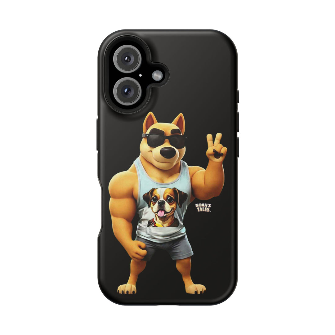 Noah’s Tales™ Ranger Magnet Phone Case Pet Lover Phone Cover Funny Phone Case Unique Gift for Dog Owners Quirky Dog Design