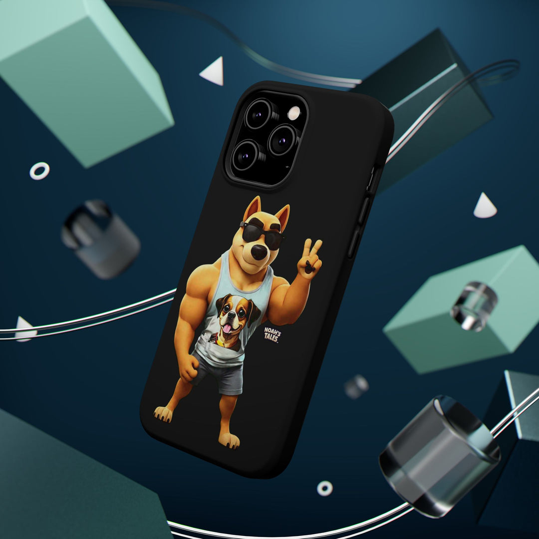 Noah’s Tales™ Ranger Magnet Phone Case Pet Lover Phone Cover Funny Phone Case Unique Gift for Dog Owners Quirky Dog Design