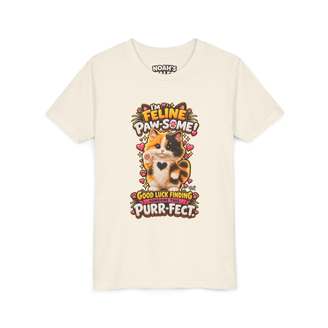 Noah’s Tales™ I’m Feline Paw-Some | Tommy Girl's Bella T-Shirt