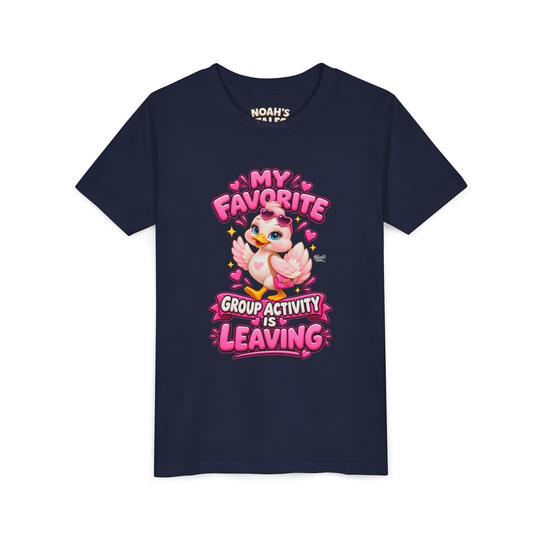 Noah’s Tales™ My Favorite Group Activity Is Leaving | Luna Girl's Bella T-Shirt