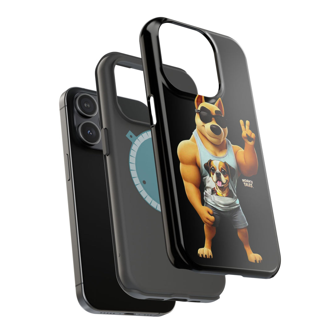 Noah’s Tales™ Ranger Magnet Phone Case Pet Lover Phone Cover Funny Phone Case Unique Gift for Dog Owners Quirky Dog Design