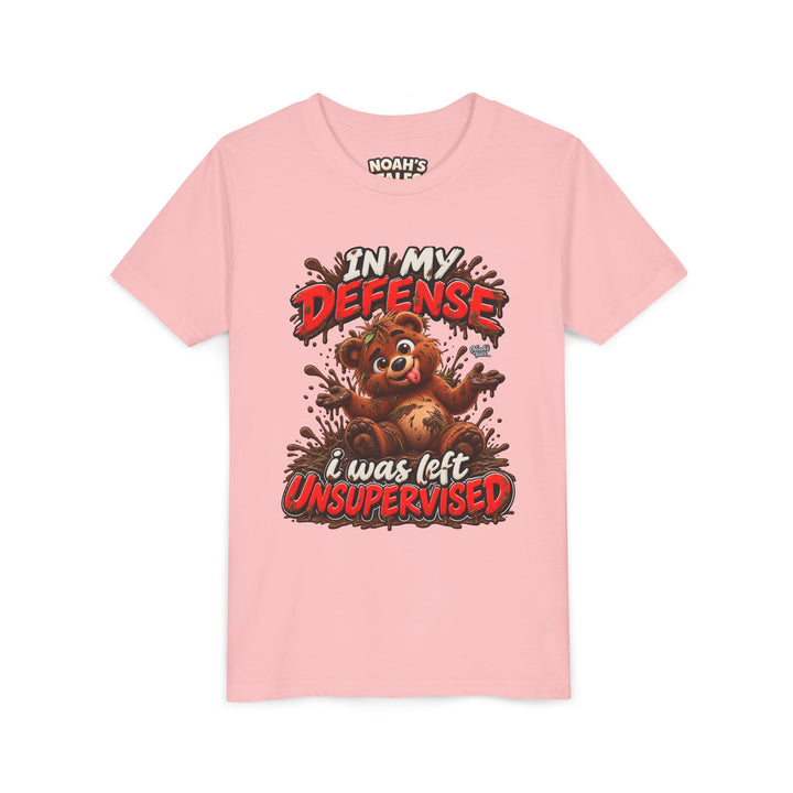 Noah’s Tales™ In My Defense I Was Left Unsupervised | Baxter Girl's Bella T-Shirt