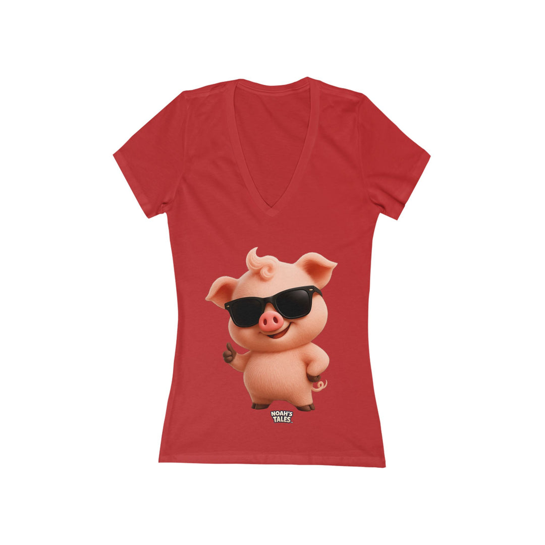 Noah’s Tales™ Cool Pip Women's V-Neck Bella T-Shirt