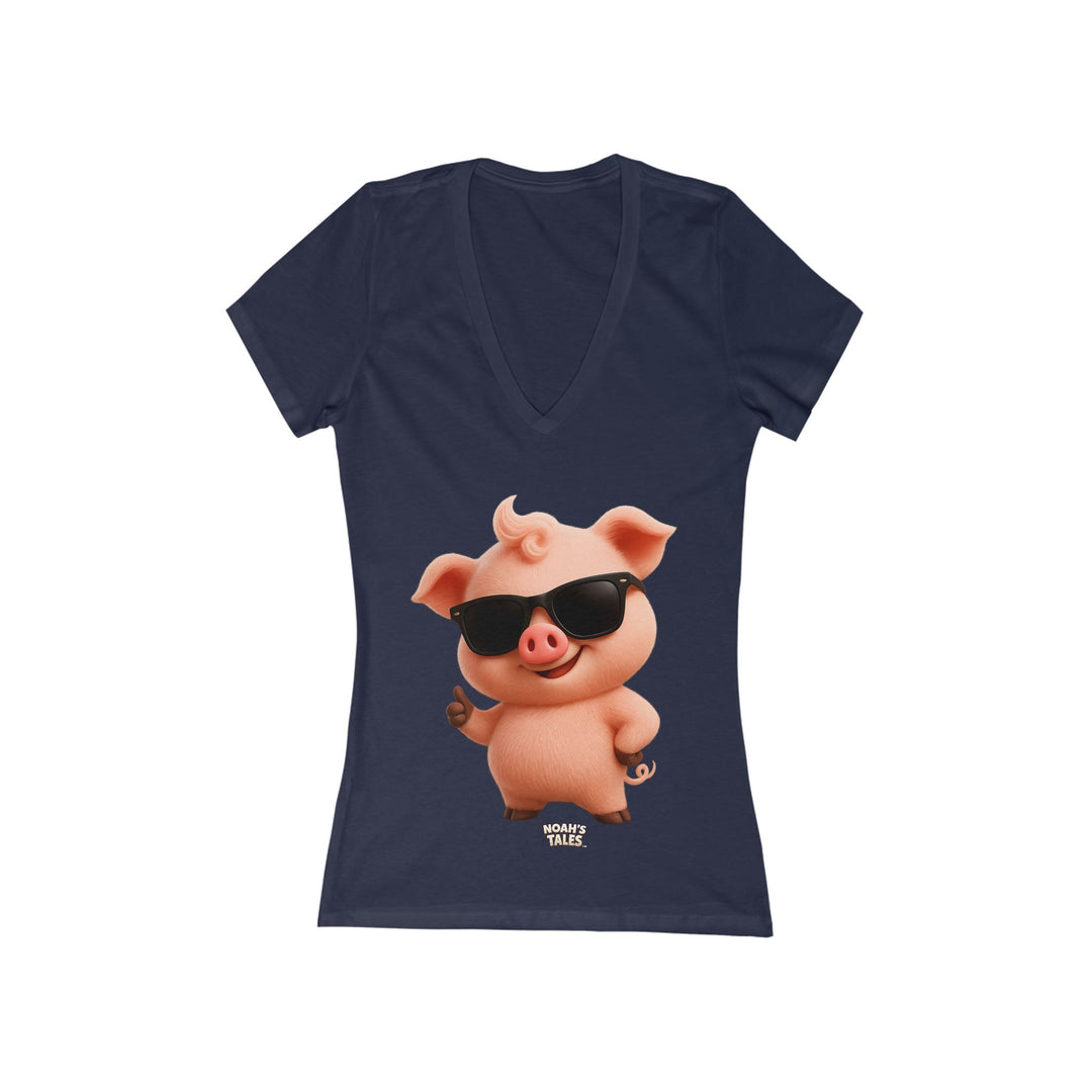 Noah’s Tales™ Cool Pip Women's V-Neck Bella T-Shirt
