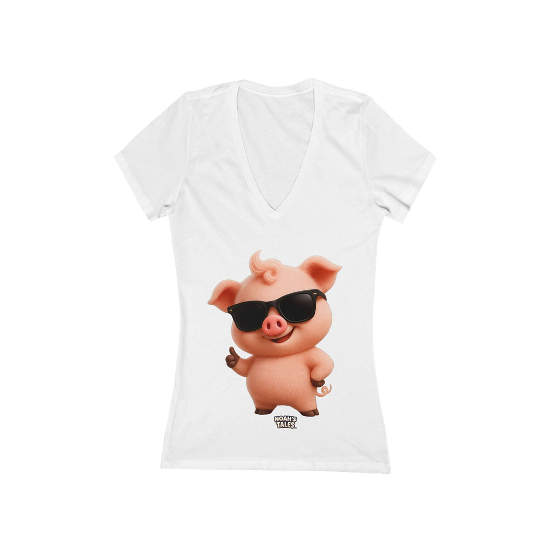 Noah’s Tales™ Cool Pip Women's V-Neck Bella T-Shirt
