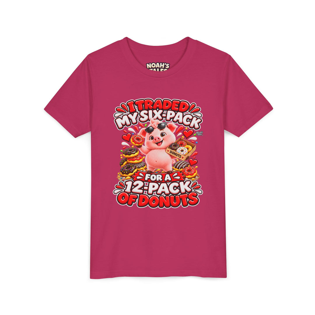 Noah’s Tales™ I Traded My Six-Pack For A 12-Pack Of Donuts | Pip Girl's Bella T-Shirt