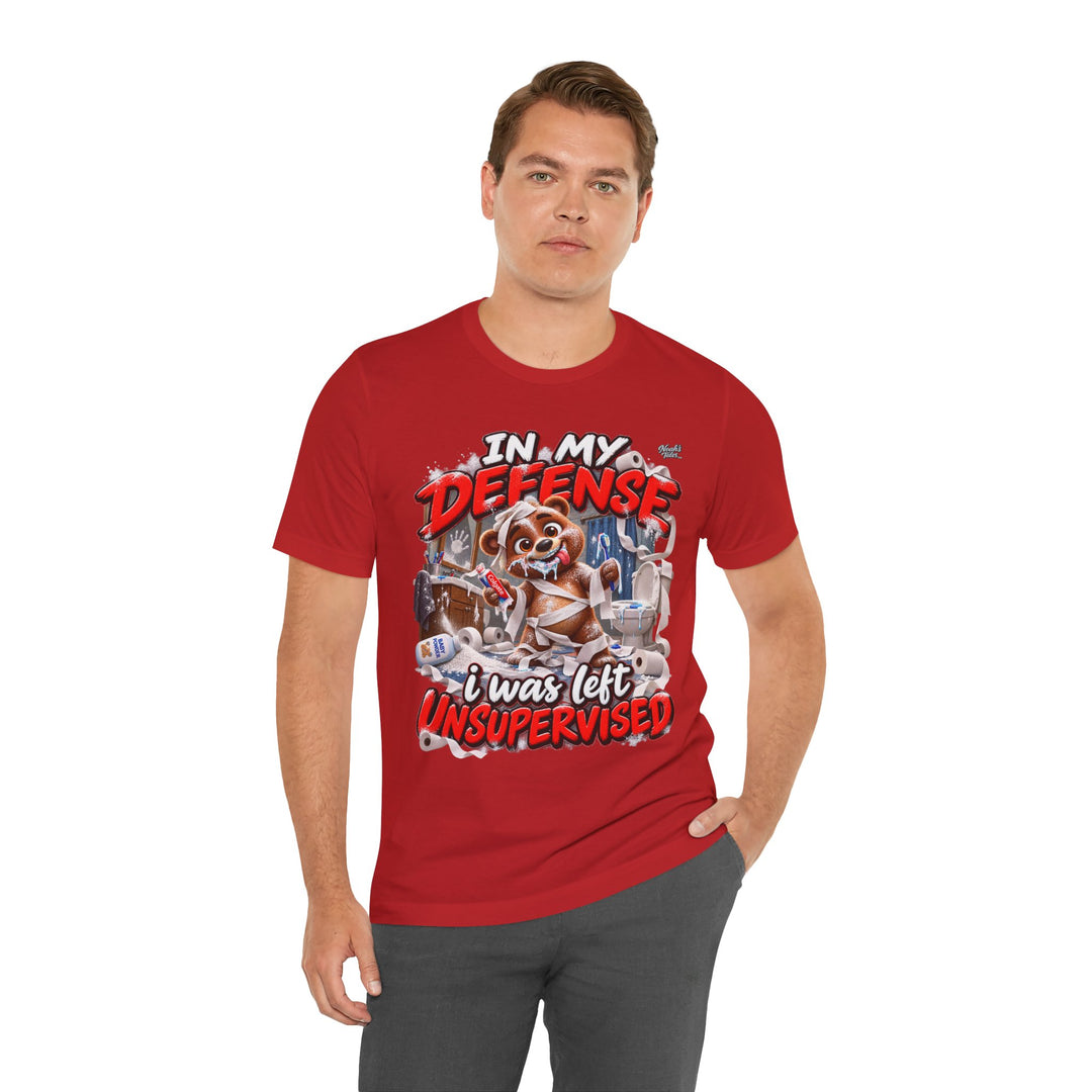 Noah’s Tales™ In My Defense I Was Left Unsupervised | Baxter Men's T-Shirt