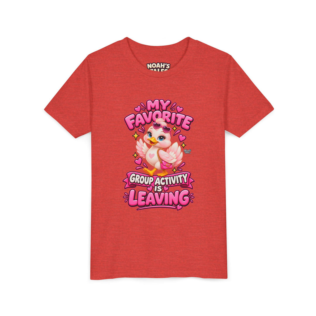 Noah’s Tales™ My Favorite Group Activity Is Leaving | Luna Girl's Bella T-Shirt