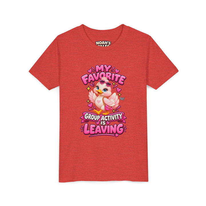 Noah’s Tales™ My Favorite Group Activity Is Leaving | Luna Girl's Bella T-Shirt