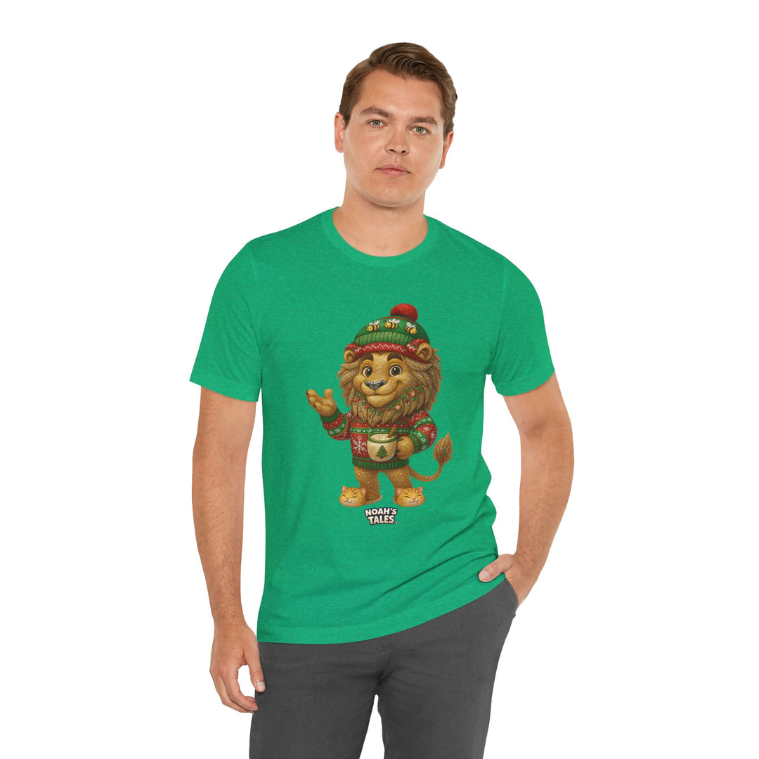 Noah’s Tales™ Christmas Leo Men's Bella T-Shirt