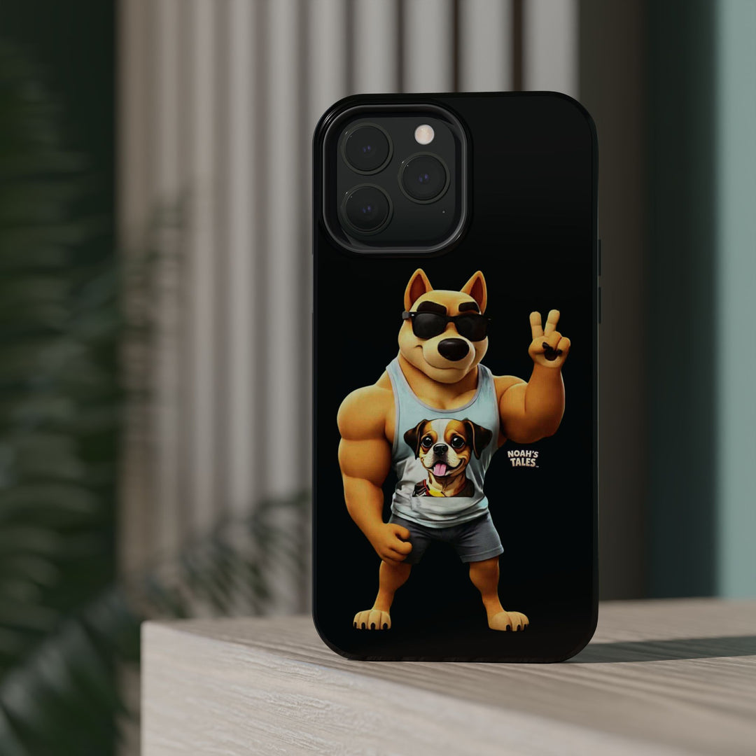 Noah’s Tales™ Ranger Magnet Phone Case Pet Lover Phone Cover Funny Phone Case Unique Gift for Dog Owners Quirky Dog Design