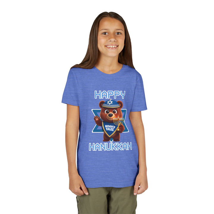 Noah’s Tales™ Happy Hanukkah Bear Girl's Bella T-Shirt