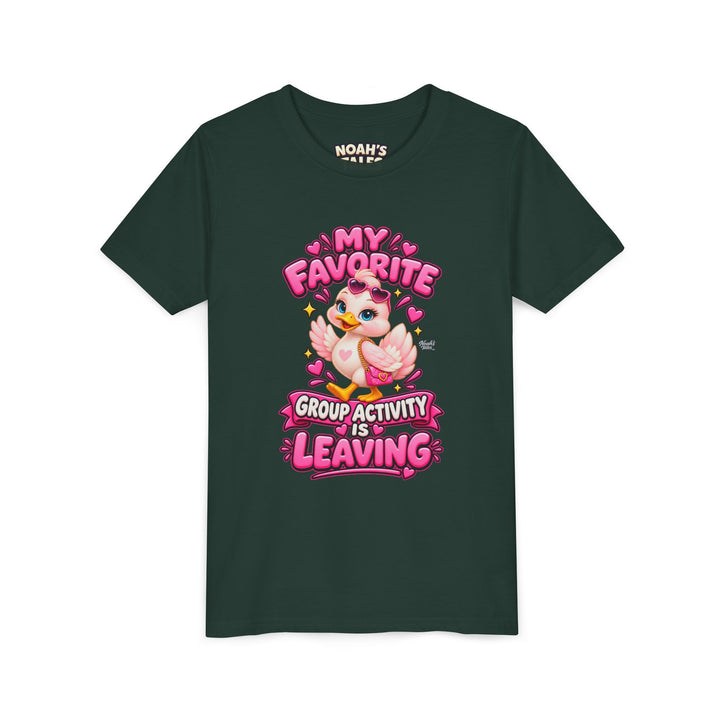 Noah’s Tales™ My Favorite Group Activity Is Leaving | Luna Girl's Bella T-Shirt