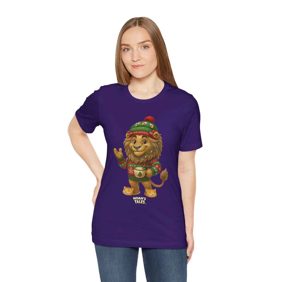 Noah’s Tales™ Christmas Leo Women's Bella T-Shirt