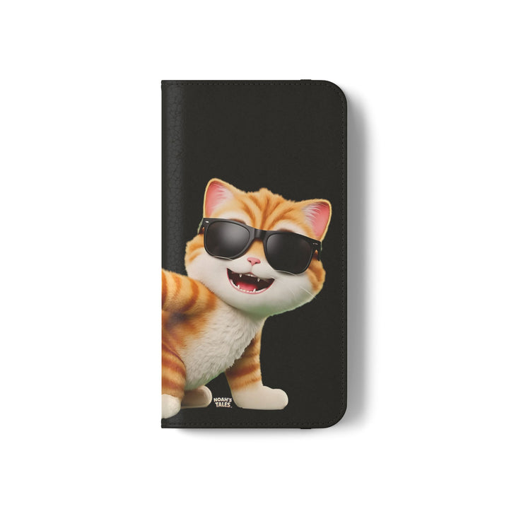 Noah’s Tales™ Tommy Flip Case Cartoon Phone Cover Pet Lover Gift Trendy Smartphone Wallet Animal Print Case