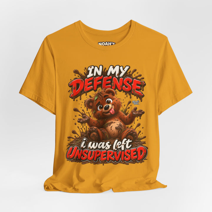 Noah’s Tales™ In My Defense I Was Left Unsupervised | Baxter Men's T-Shirt